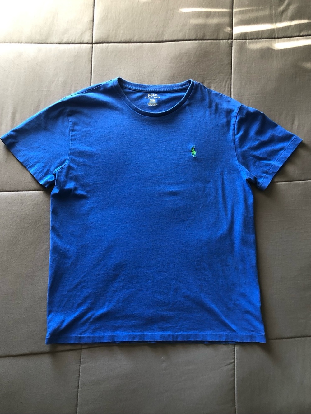 Polo by Ralph Lauren Short-Sleeve Crew Tee in Royal Blue with Green Pony